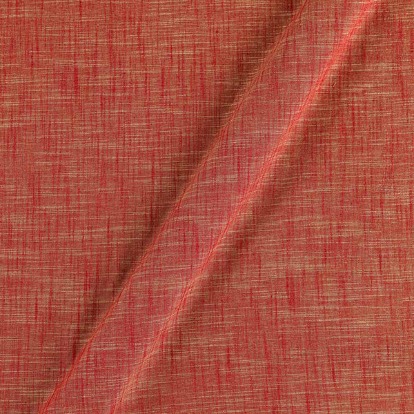 Slub Cotton Carrot X Beige Cross Tone 43 Inches Width Fabric cut of  0.50 Meter