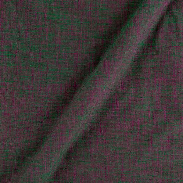 Buy Slub Cotton Green X Rani Pink Cross Tone Fabric Online 4090GU