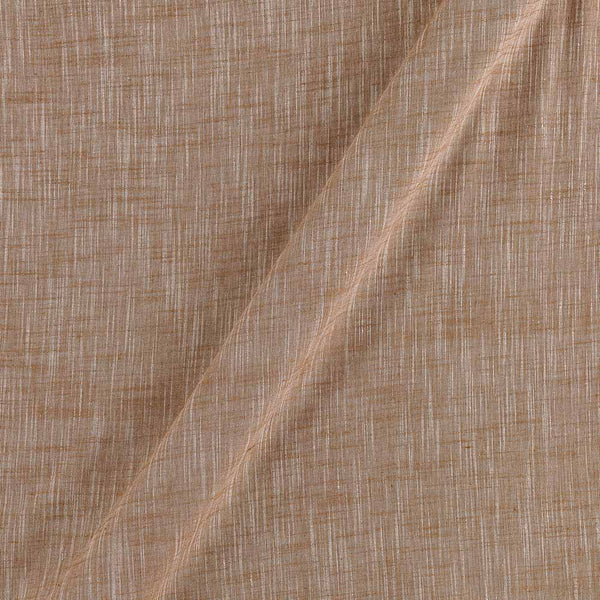 Buy Slub Cotton Beige Cross Tone [Beige X White] Fabric Online 4090Y