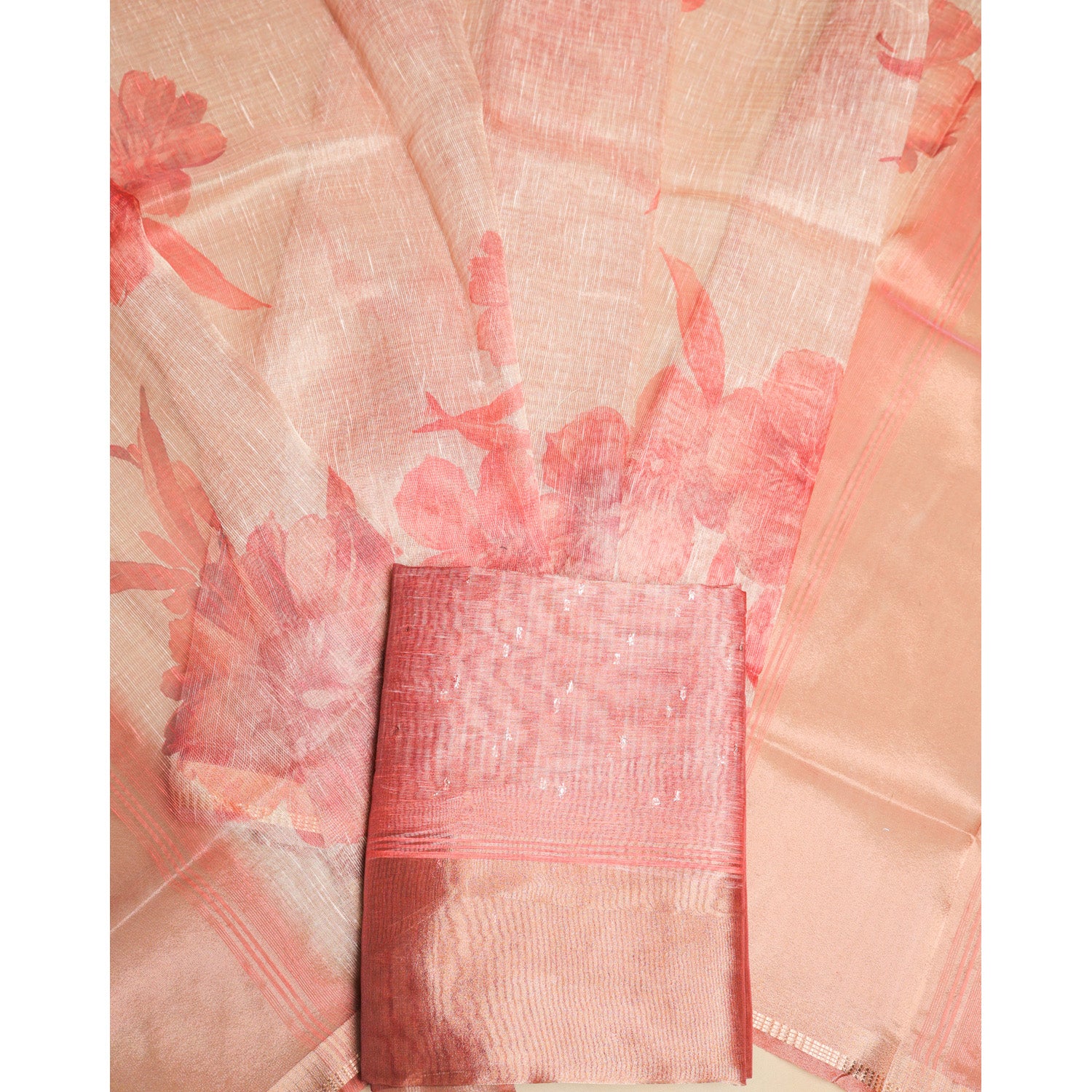 TEHZEEB - TISSUE SILK PRINTED 2 PIECE SET