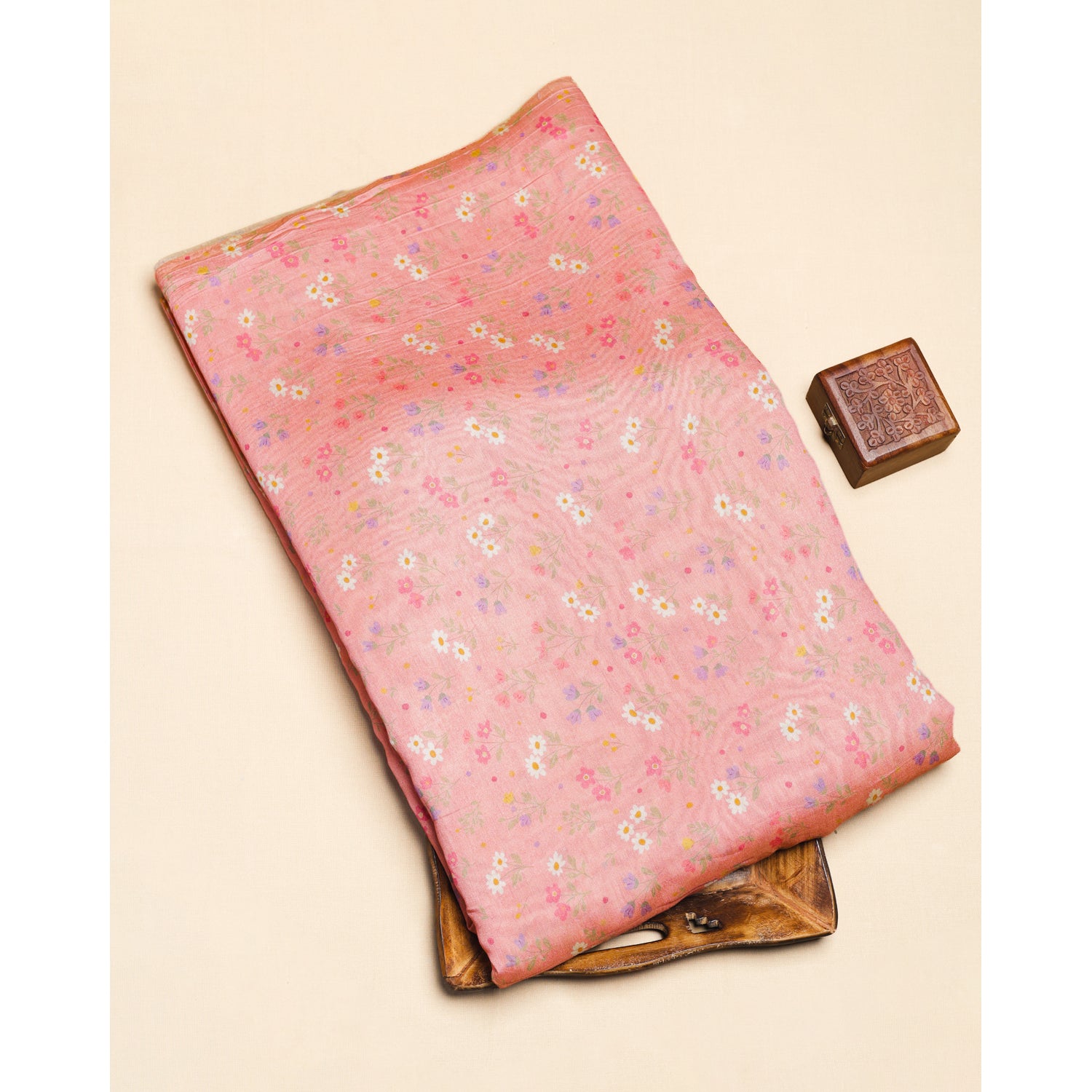 MOGRA CHANDERI PRINTED FABRIC