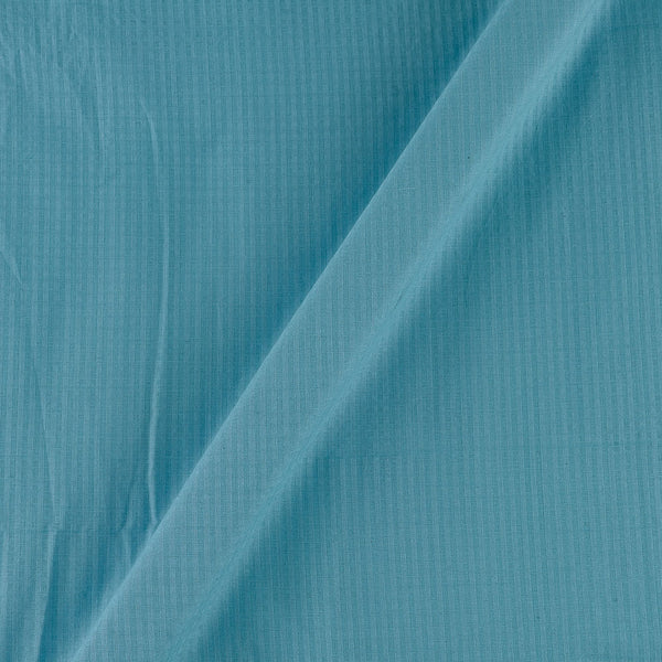 South Cotton Aqua Blue Colour Mini Check Washed Fabric Online 4115CH
