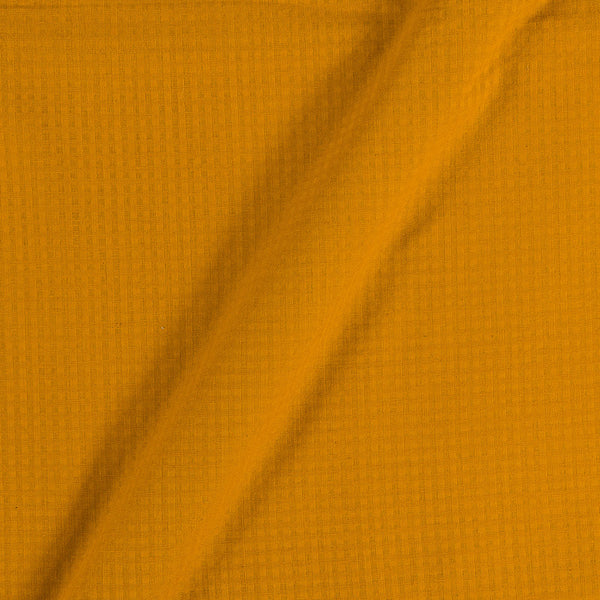 South Cotton Mustard Colour Check Washed 42 Inches Width Fabric