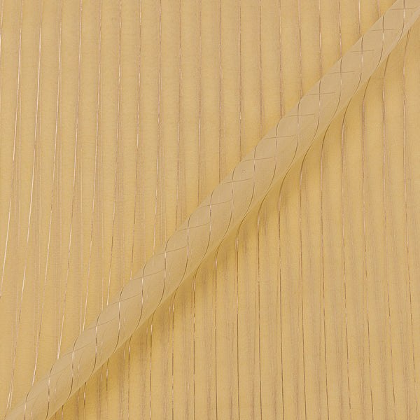 Organza Lemon Yellow Colour Jari Lining 43 Inches Width Dyed Fabric freeshipping - SourceItRight