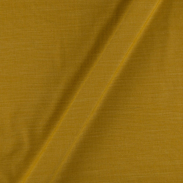 Buy Mustard Colour Plain Dyed Slub Rayon Fabric Online 4132AN