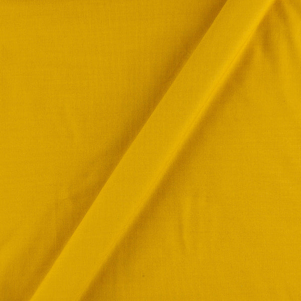 Buy Yellow Colour Plain Dyed Slub Rayon Fabric Online 4132AP