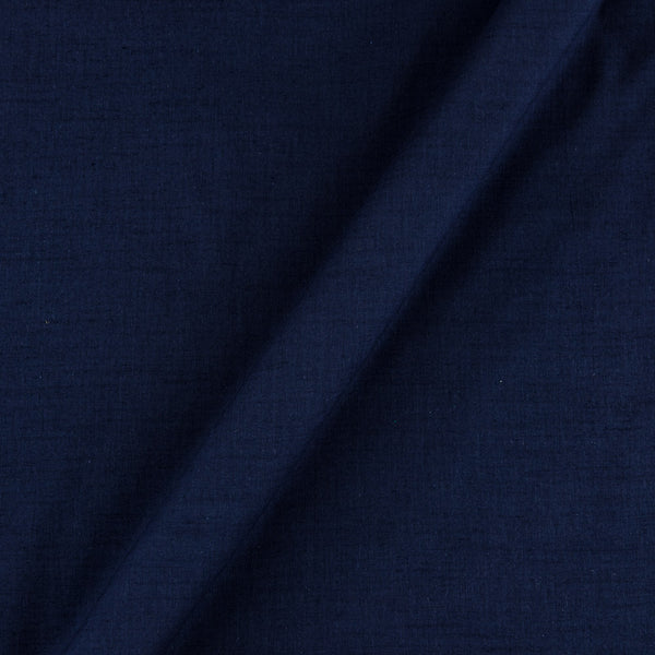 Buy Midnight Blue X Black Cross Tone Plain Dyed Slub Rayon Fabric Online 4132AR