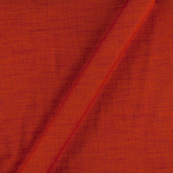 Buy Orange X Pink Cross Tone Plain Dyed Slub Rayon Fabric Online 4132AT
