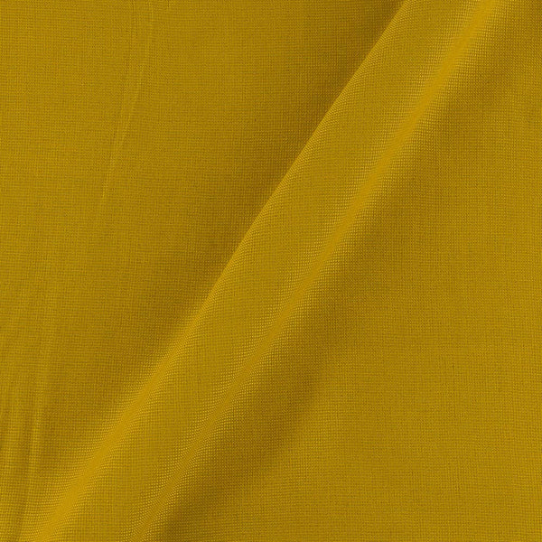 Cotton Matty Lemon Yellow Colour Dyed Fabric Online 4144AS
