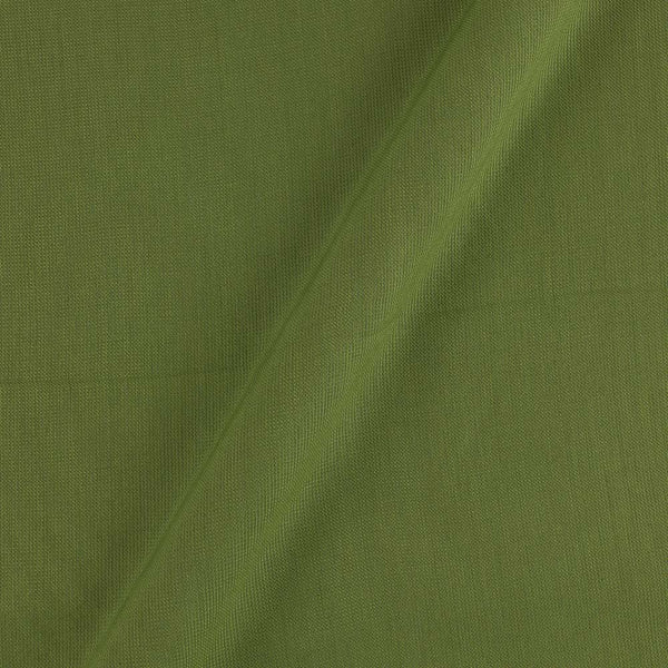 Cotton Matty Pista Green Colour Dyed Fabric (Viscose & Cotton Blend)