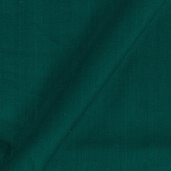 Cotton Matty Dark Green Colour 43 Inches Width Dyed Fabric (Viscose & Cotton Blend)
