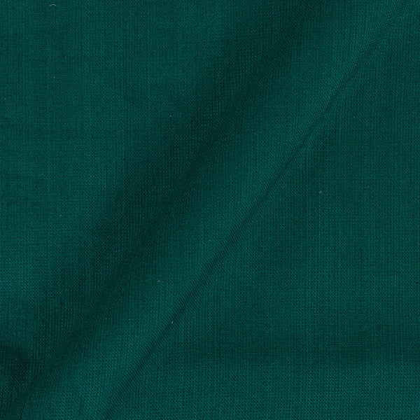 Cotton Matty Dark Green Colour 43 Inches Width Dyed Fabric (Viscose & Cotton Blend) cut of 0.50 Meter