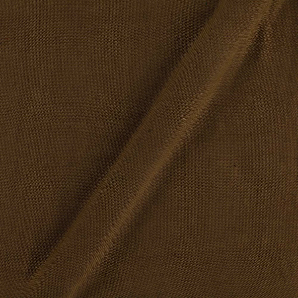 Cotton Matty Rust Brown Colour Dyed Fabric (Viscose & Cotton Blend)