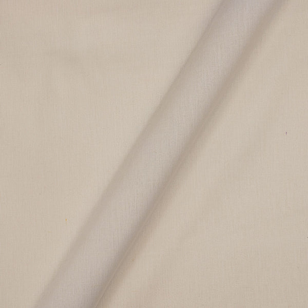 Flex [Cotton Linen] White Colour 43 Inches Width Dyed Fabric