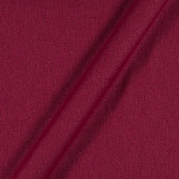 Flex [Cotton Linen] Maroon Colour 43 Inches Width Dyed Fabric Cut Of 0.60 Meter