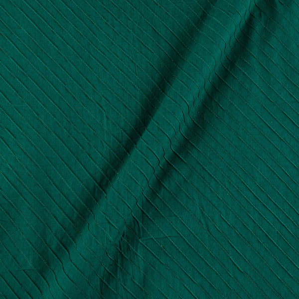 Buy Cotton Peacock Green Colour Pin Tucks Fabric 4156AS online