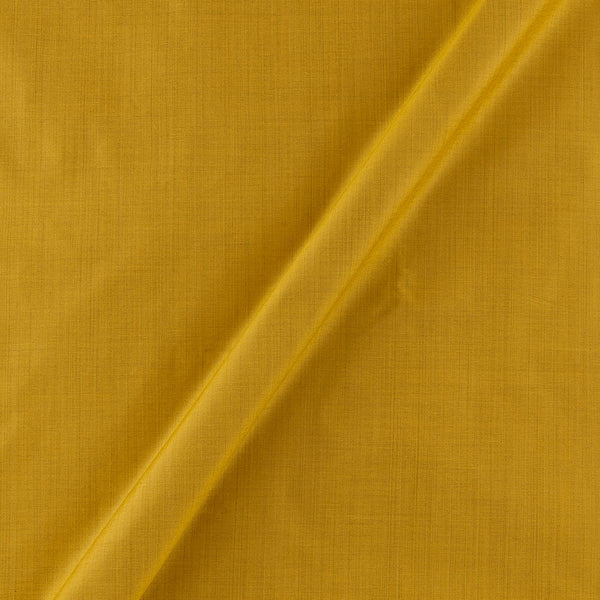 Artificial Satin Dupion Silk Mustard Gold Colour Dyed Fabric Online 4165AS