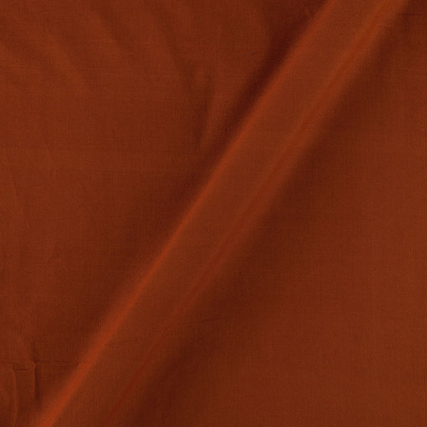 Rust Colour Ikat Type Two Ply Pochampally Plain Cotton Fabric Online 4168AC