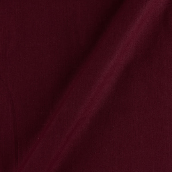 Buy Dark Maroon Colour Ikat Type Two Ply Pochampally Plain Cotton Fabric Online 4168AI