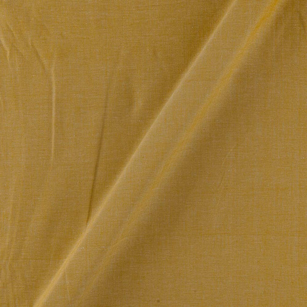 Cream Yellow Colour Ikat Type Two Ply Pochampally Plain Cotton Fabric Online 4168K