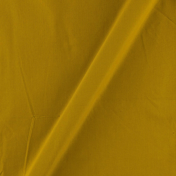 Mustard Olive Colour Ikat Type Two Ply Pochampally Plain Cotton Fabric Online 4168O