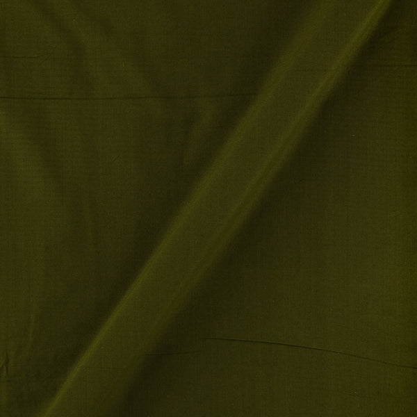 Bottle Green Colour Ikat Type Two Ply Pochampally Plain Cotton Fabric Online 4168P