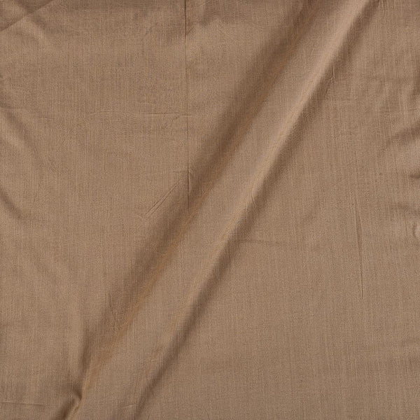 Slub Rayon Lycra Beige Colour 48 Inches Width Stretchable Fabric cut of 0.60 Meter