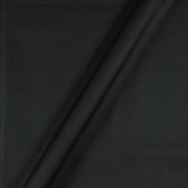 Cotton Satin Black Colour 43 Inches Width Plain Dyed Fabric freeshipping - SourceItRight