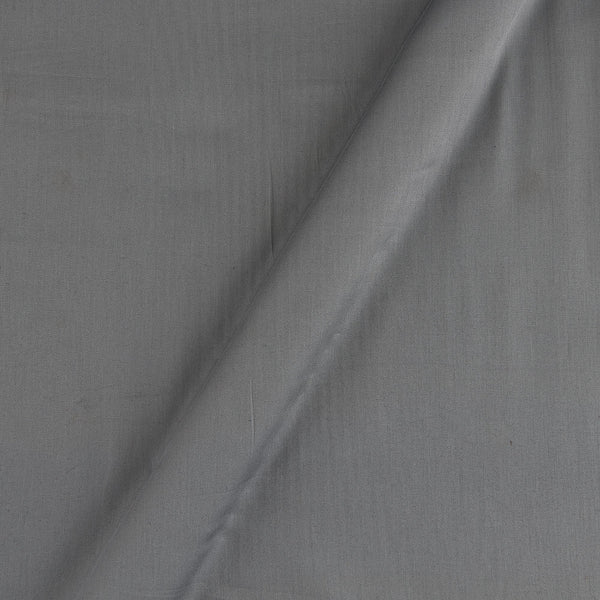 Cotton Satin Ash Grey Plain Dyed Fabric Online 4197BT