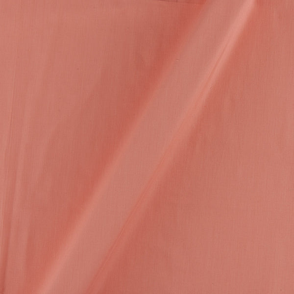Cotton Satin Peach Pink Colour Plain Dyed Fabric Online 4197BW