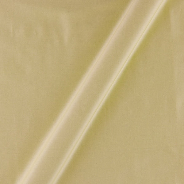 Buy Cotton Satin Pale Yellow Colour Plain Dyed Fabric 4197CA Online