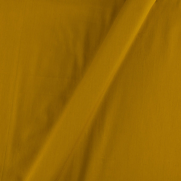 Cotton Satin Mustard Colour Plain Dyed Fabric Online 4197DE