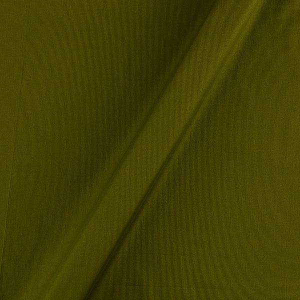 Cotton Satin [Malai Satin] Moss Green Colour 43 Inches Width Plain Dyed Fabric