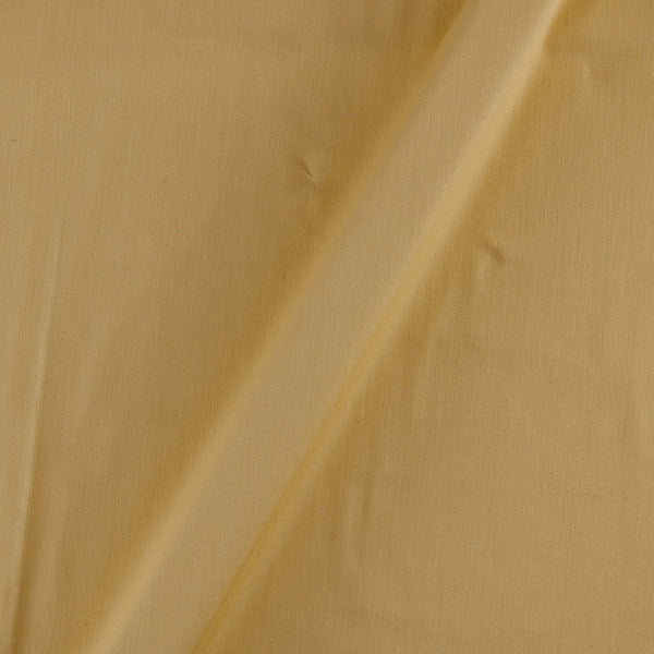 Cotton Satin [Malai Satin] Beige Gold Colour 43 Inches Width Plain Dyed Fabric