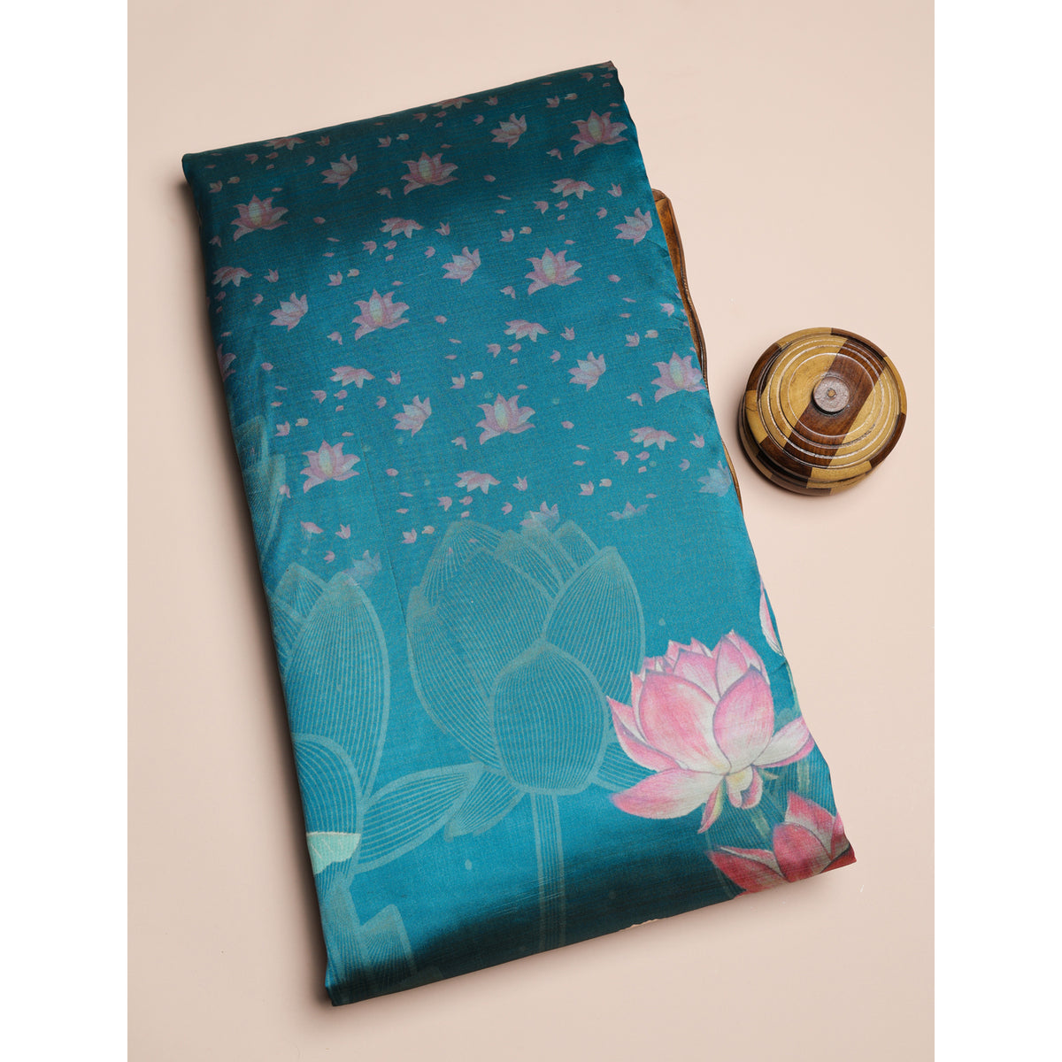 SEMI TUSSAR PRINTED FABRIC