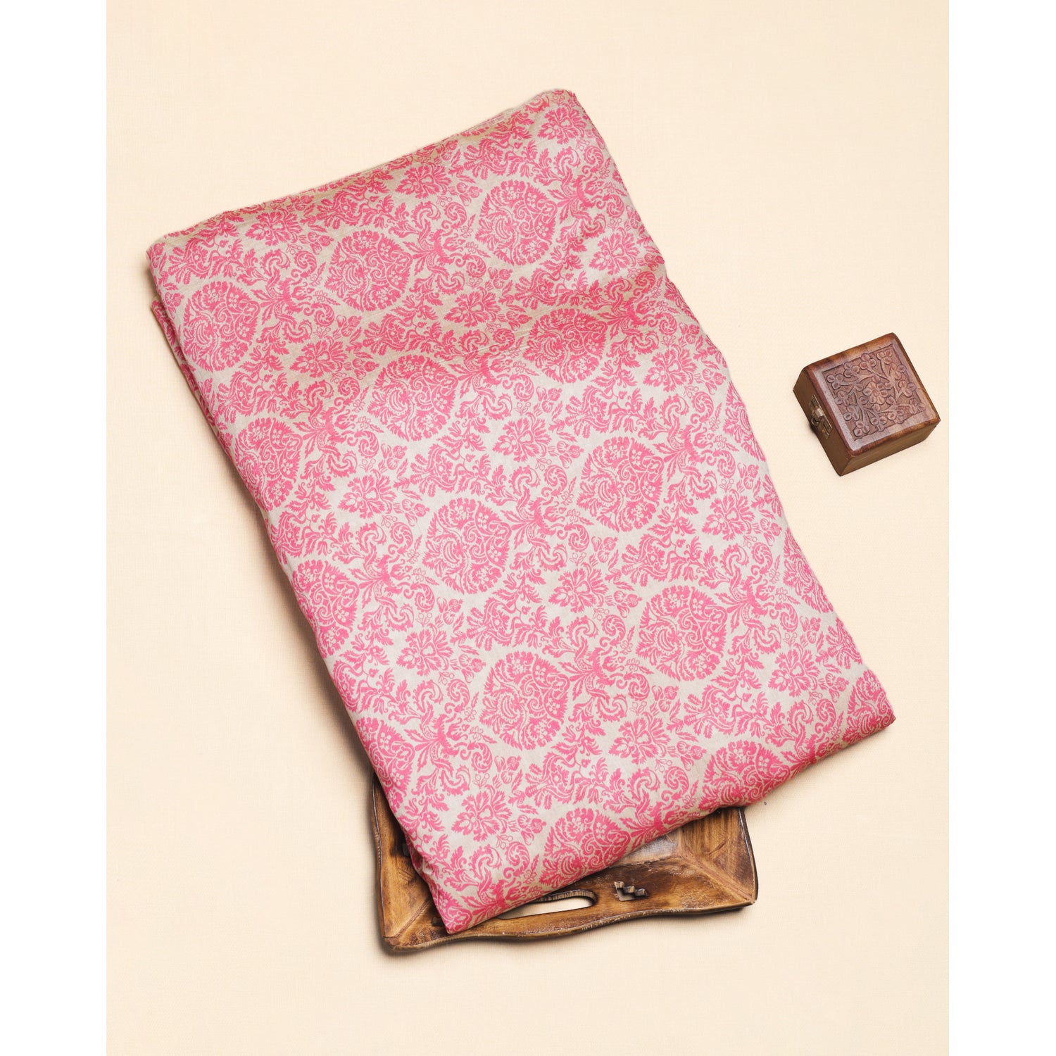 MOGRA CHANDERI PRINTED FABRIC