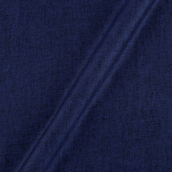 Premium Pure Linen Denim Blue X Black Cross Tone 58 inches Width Shirting & All Purpose Fabric