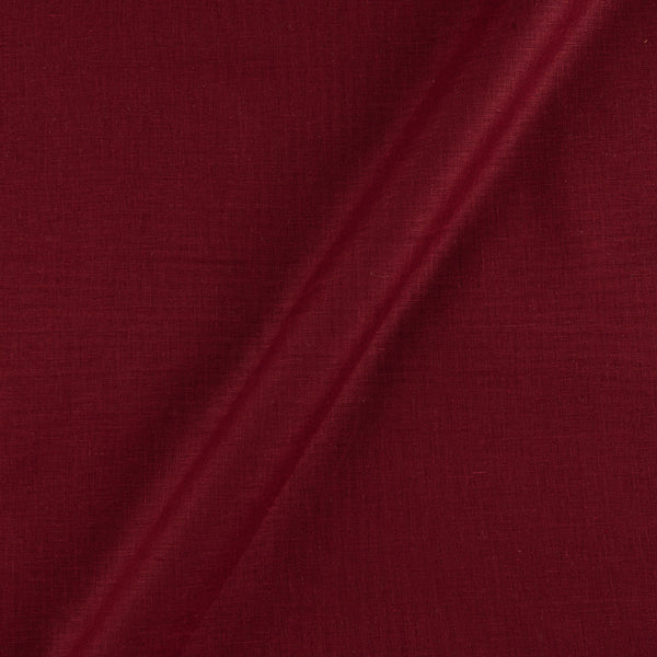Premium Pure Linen Maroon Colour 58 inches Width Shirting & All Purpose Fabric