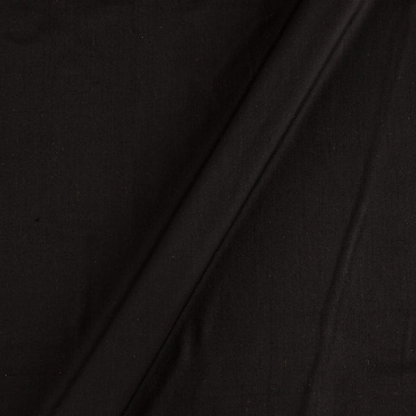 Viscose Satin Black Colour Plain Dyed Fabric 4214A