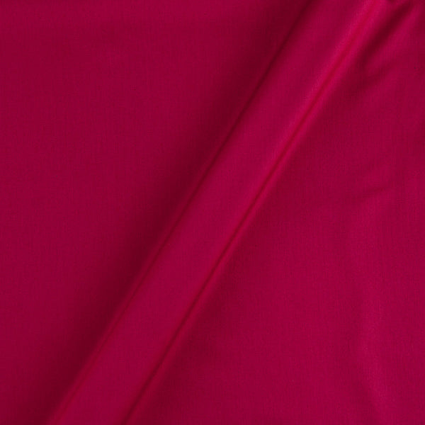 Viscose Satin Hot Pink Colour Plain Dyed Fabric 4214Q
