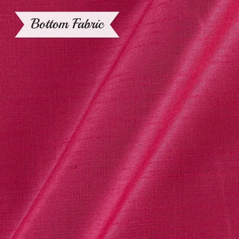 Dark Pink Raw Silk Dress Material