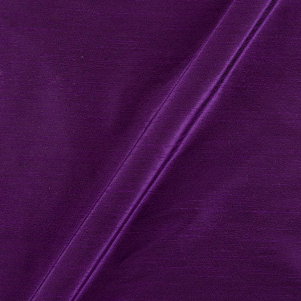 Banarasi Raw Silk [Artificial Dupion] Deep Purple Colour Dyed Fabric 4216AD