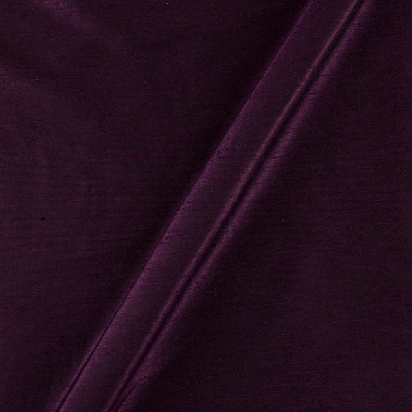 Banarasi Raw Silk [Artificial Dupion] Magenta X Black Cross Tone Dyed Fabric 4216AJ