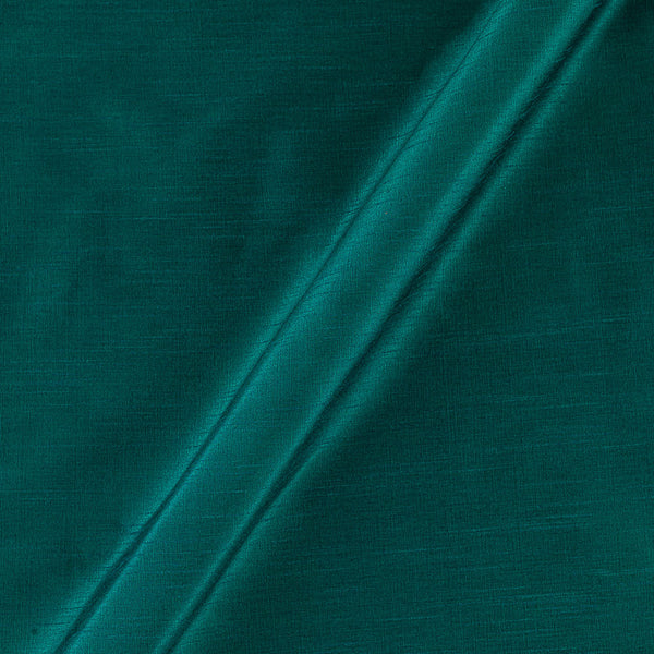 Banarasi Raw Silk [Artificial Dupion] Sea Green X Black Cross Tone Dyed Fabric 4216AM 