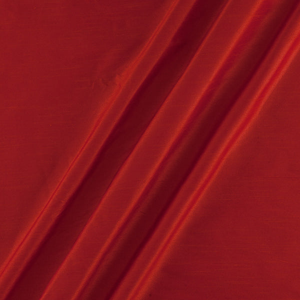 Banarasi Raw Silk [Artificial Dupion] Tangerine Orange X Pink Cross Tone Dyed Fabric