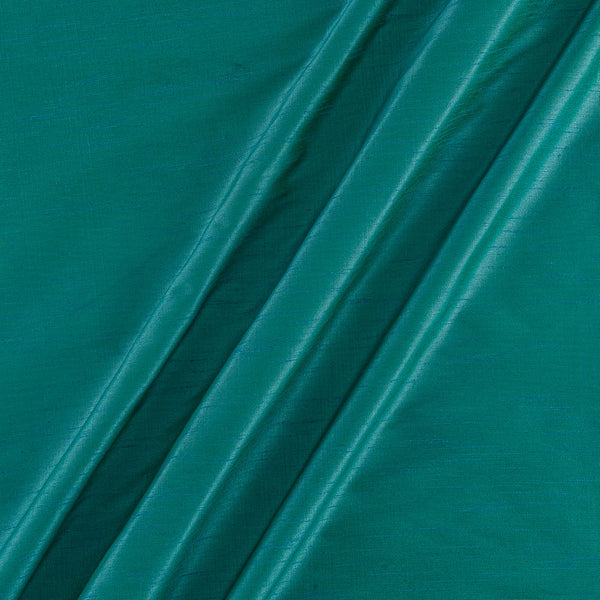 Banarasi Raw Silk [Artificial Dupion] Aqua X Green Cross Tone 45 Inches Width Dyed Fabric