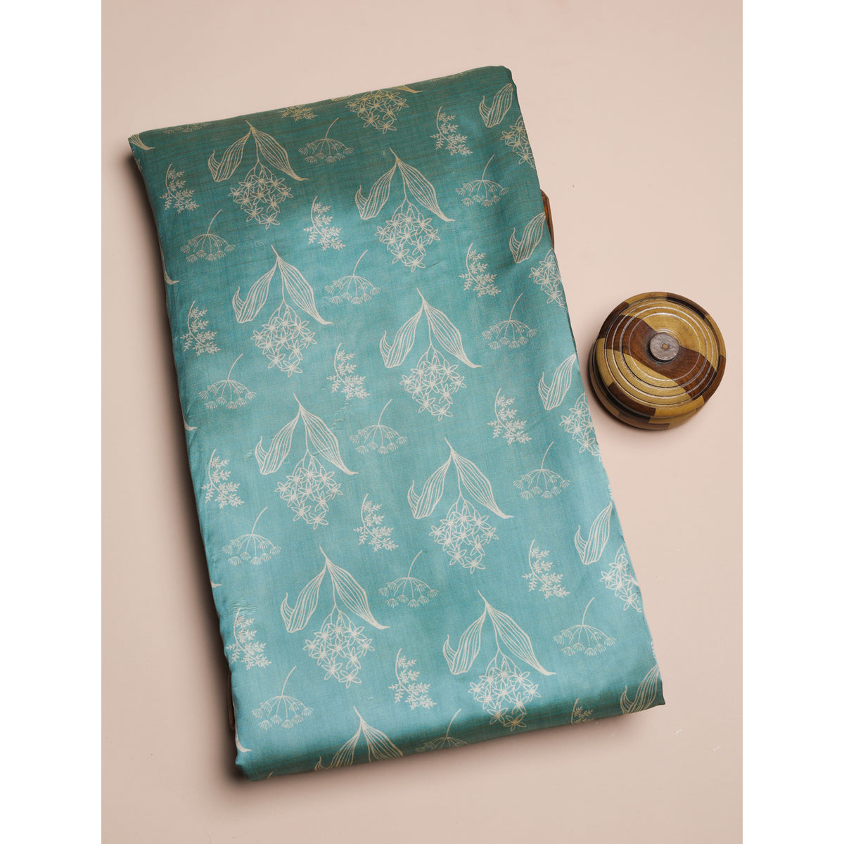 SEMI TUSSAR PRINTED FABRIC