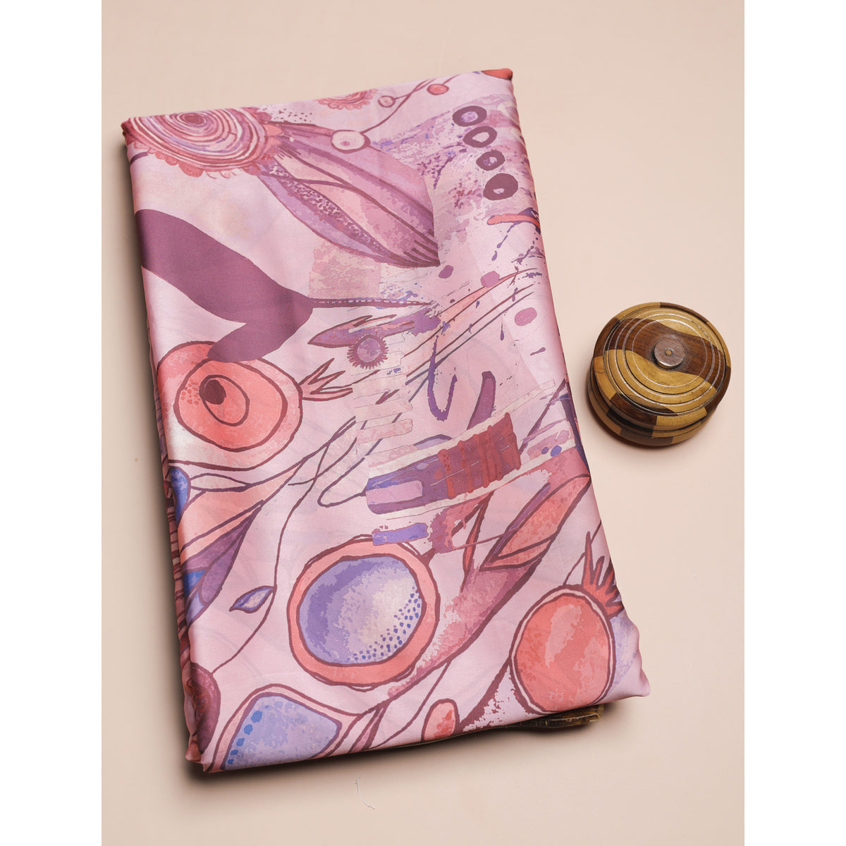 SEMI SILK PRINTED FABRIC
