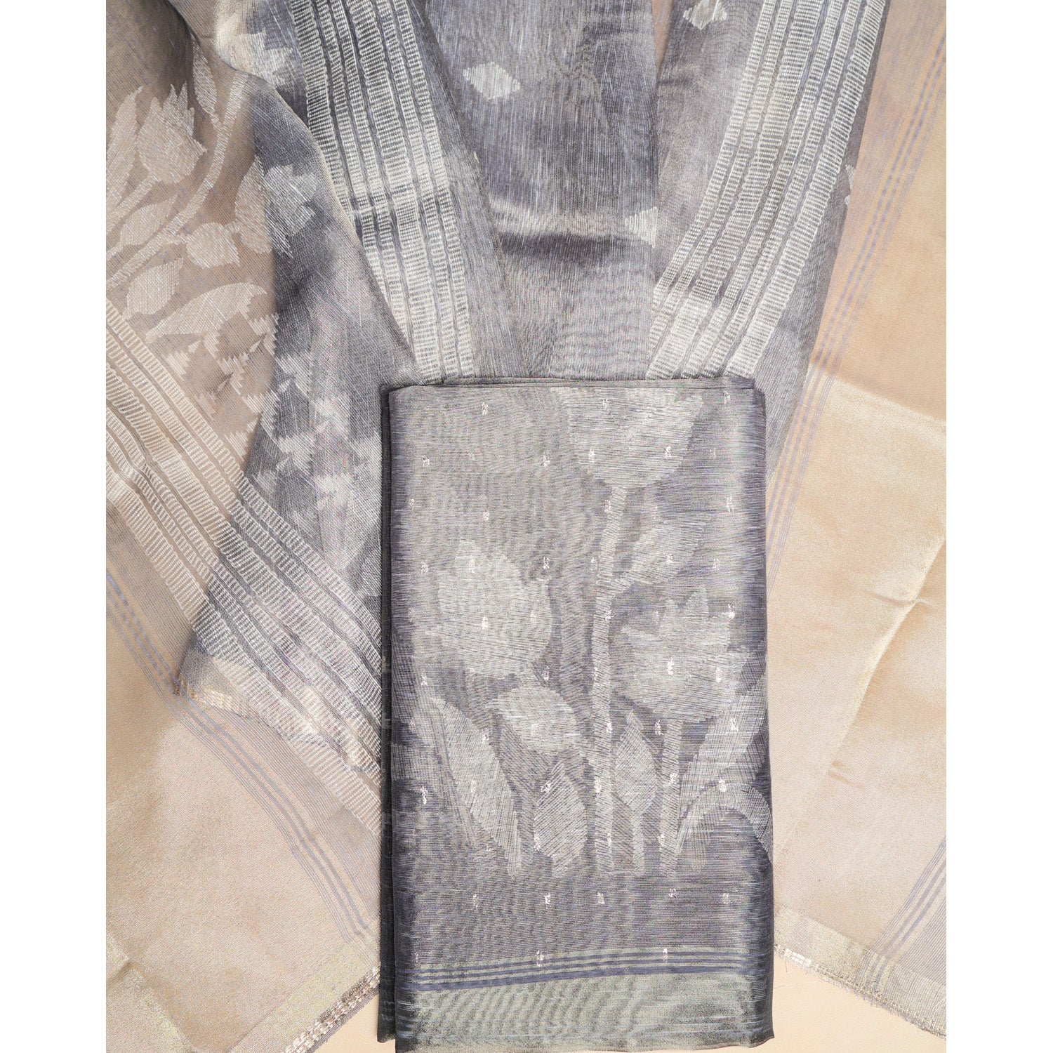TEHZEEB - TISSUE SILK PRINTED 2 PIECE SET