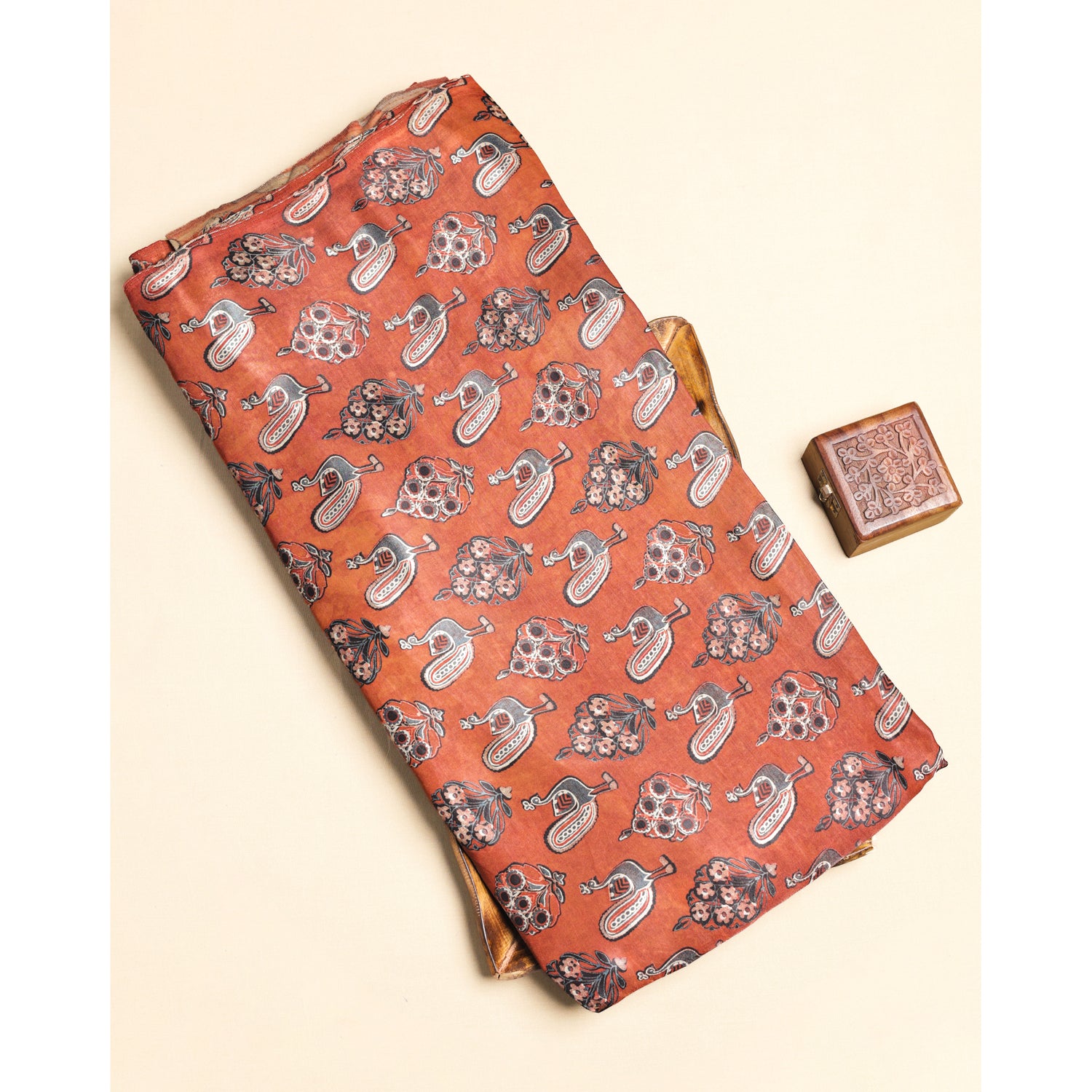 MODAL AJRAKH PRINTED FABRIC